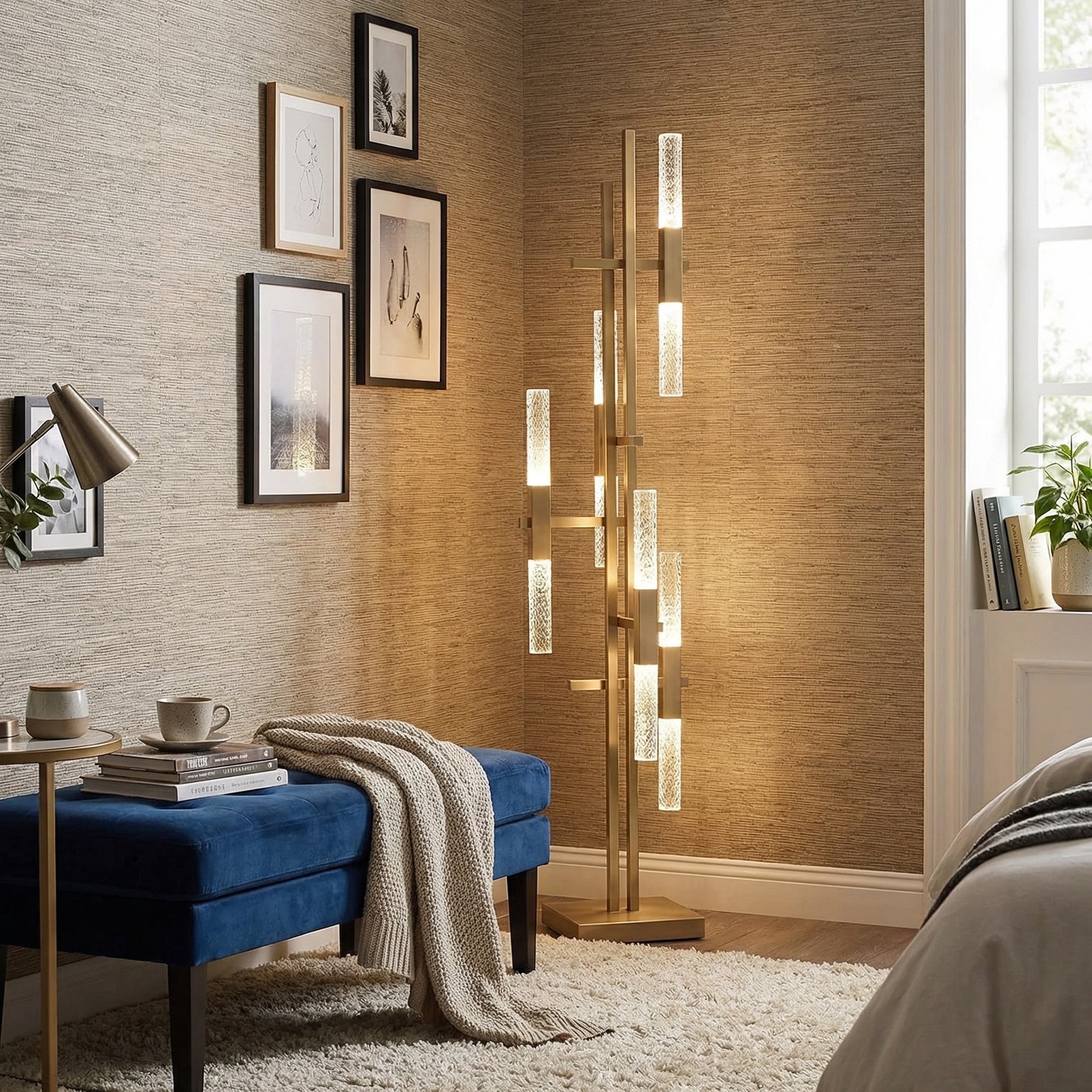 Yiosi Series Glass Floor Lamp 13" - scene-3