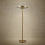 Yiosi Series Glass Floor Lamp Style A - dark
