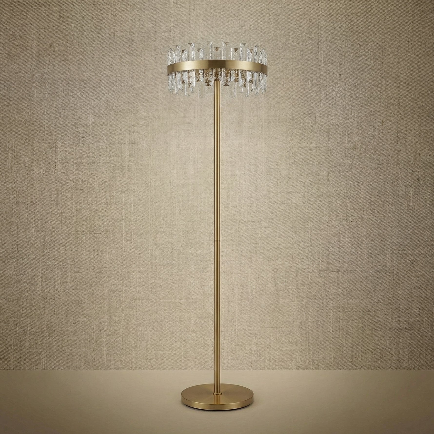 Yiosi Series Glass Floor Lamp Style A - dark