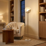 Yiosi Series Glass Floor Lamp Style C - scene-1