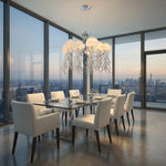 Yiosi Series Glass Pendant Light 31" - scene-2