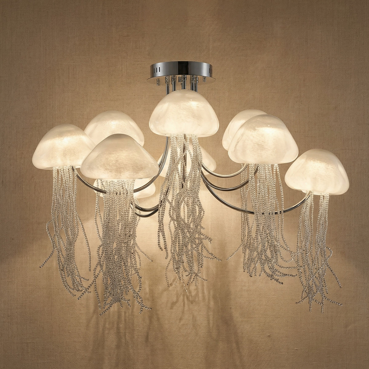 Yiosi Series Glass Pendant Light 39" Style B - 39" (Dia 1000mm)