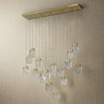 Yiosi Series Glass Pendant Light 47" - dark