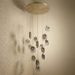 Yiosi Series Glass Pendant Light 47" - dark