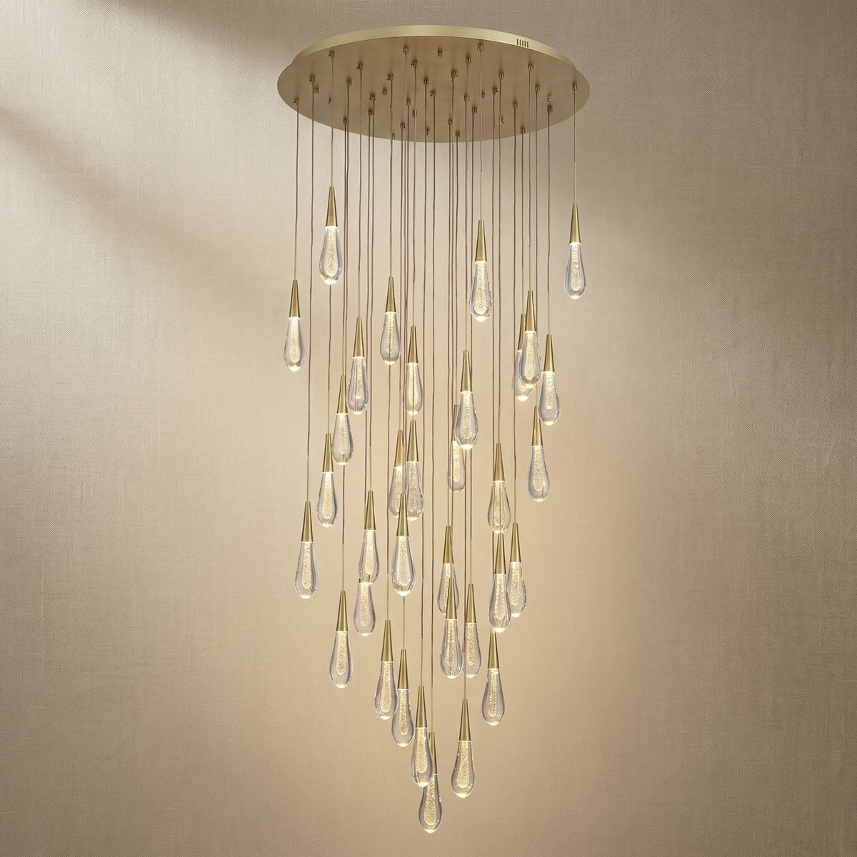 Yiosi Series Glass Pendant Light Style A - 31" (Dia 800mm)