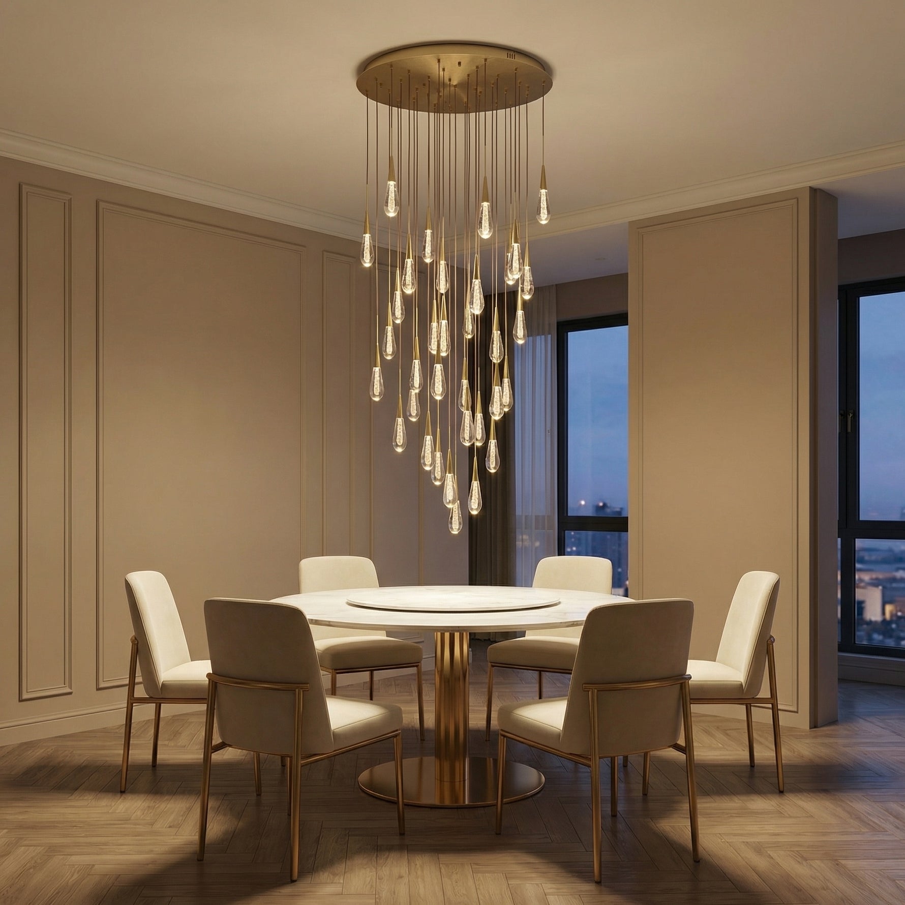 Yiosi Series Glass Pendant Light Style A - scene-1