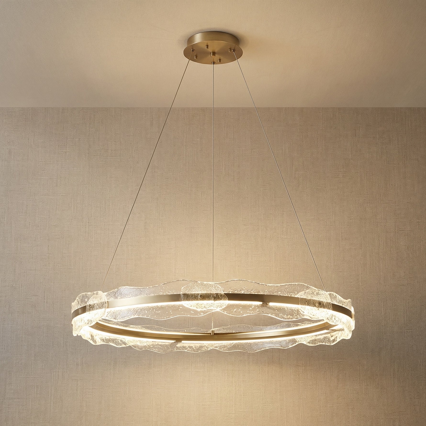 Yiosi Series Glass Pendant Light Style B - 39" (Dia 1000mm)
