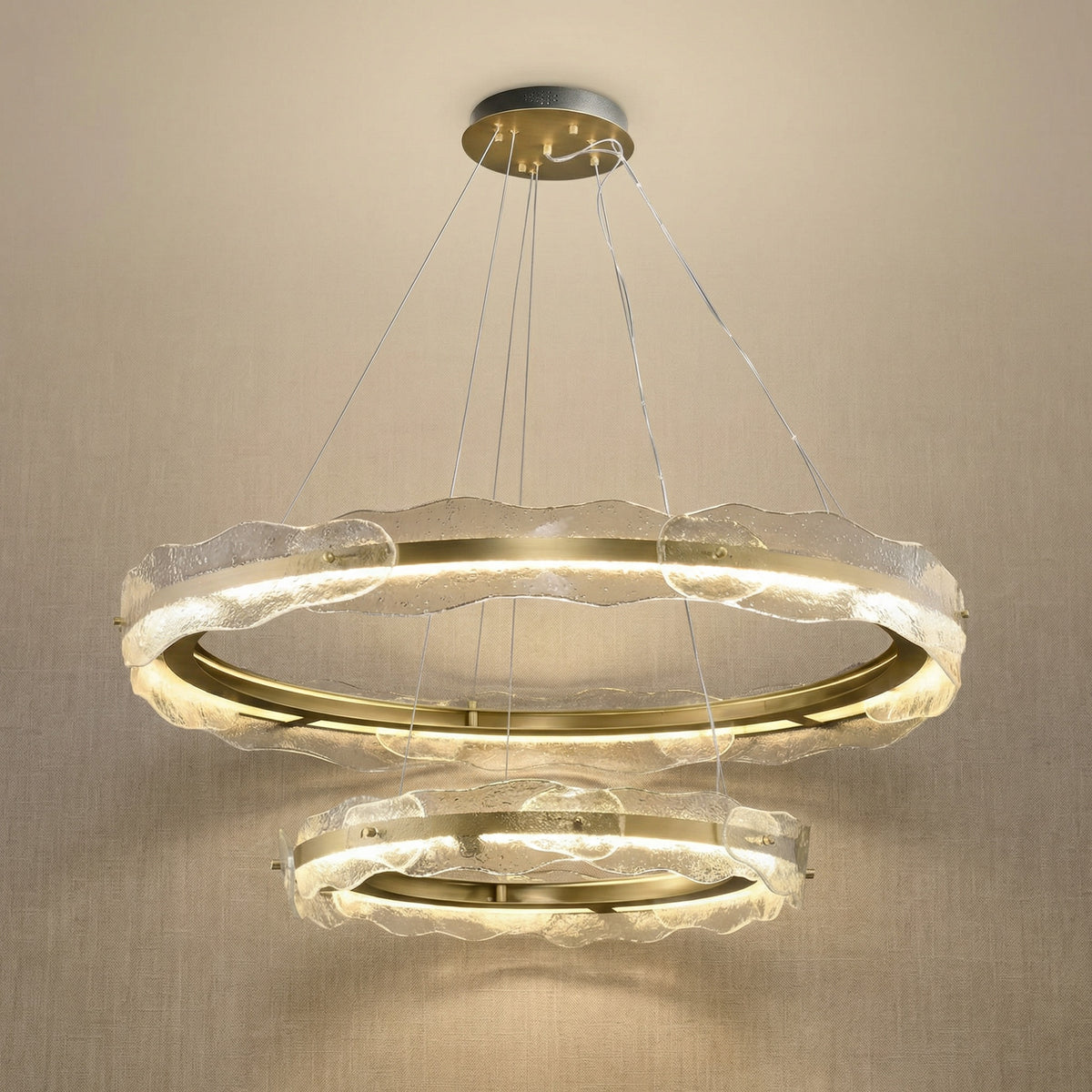 Yiosi Series Glass Pendant Light Style B - 39" (Dia 1000mm) Style B