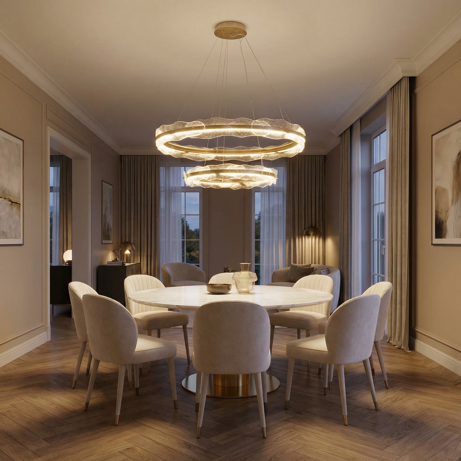 Yiosi Series Glass Pendant Light Style B - scene-1