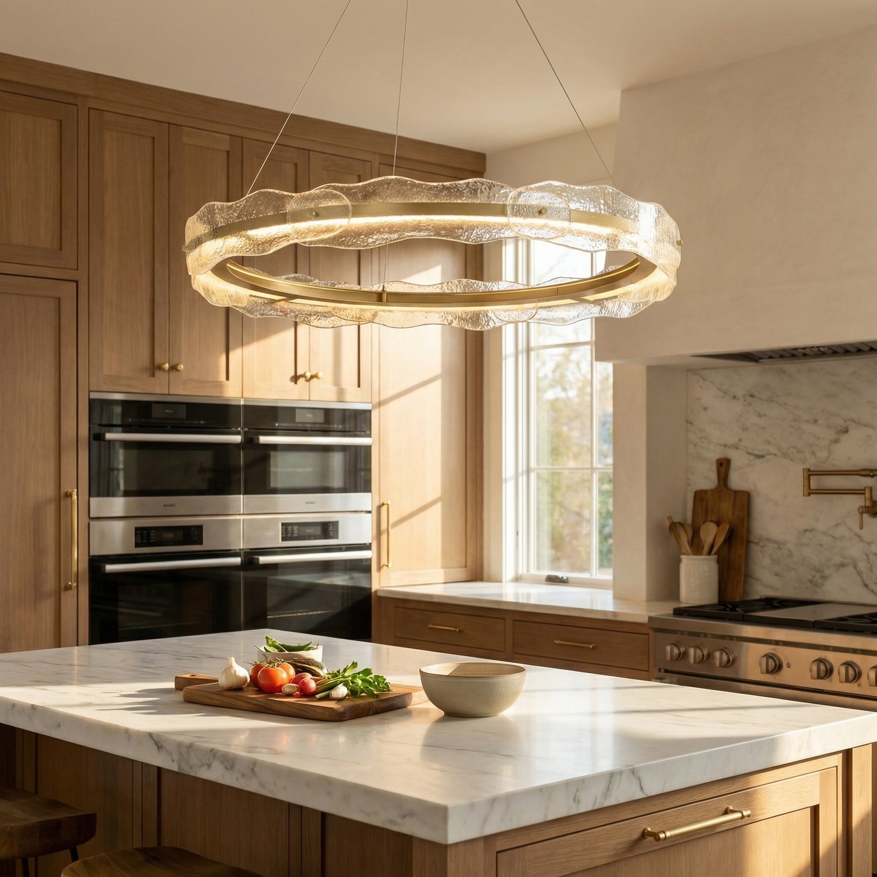 Yiosi Series Glass Pendant Light Style B - scene-2