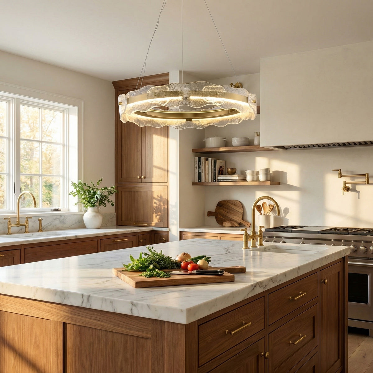 Yiosi Series Glass Pendant Light Style B - scene-2