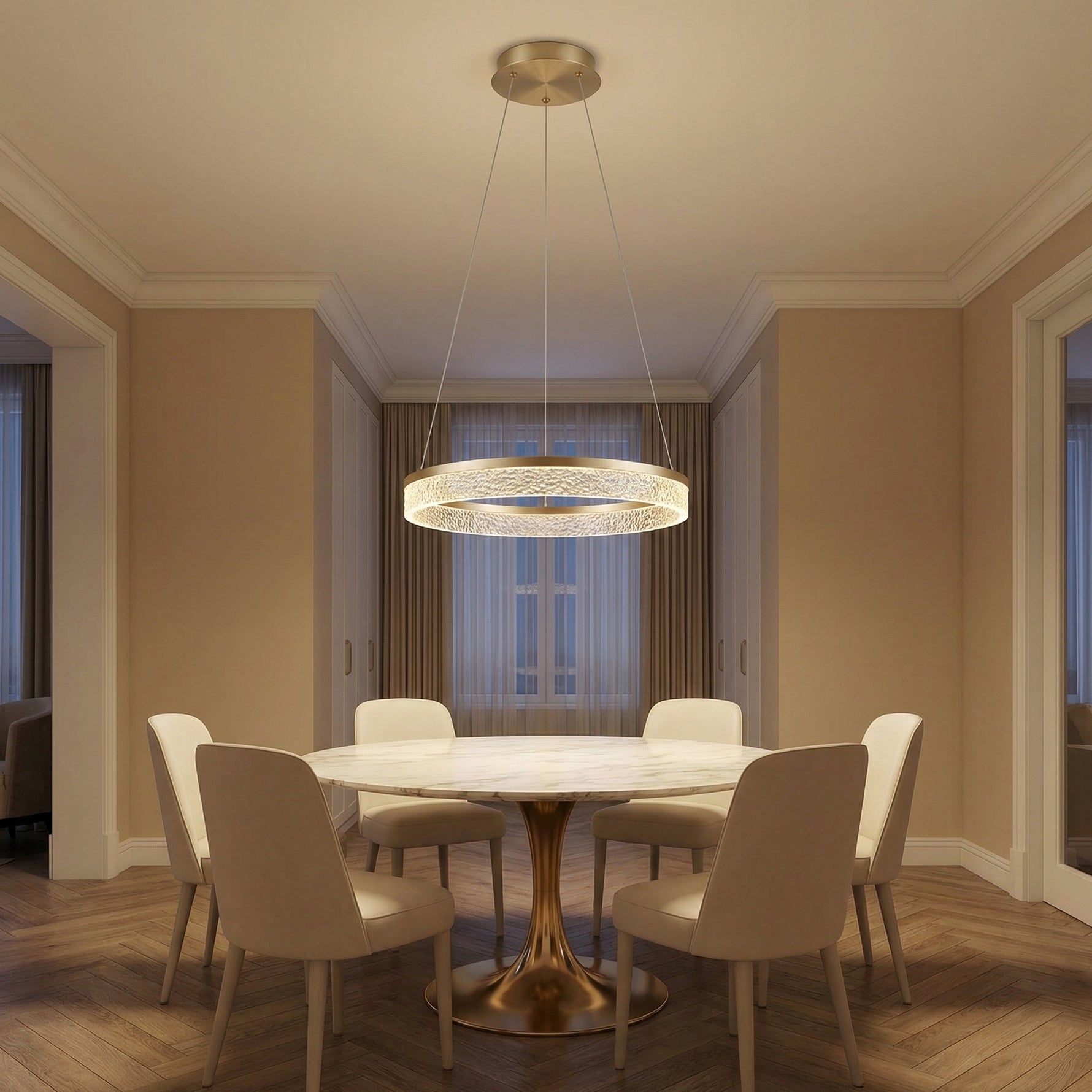 Yiosi Series Glass Pendant Light Style B - scene-1