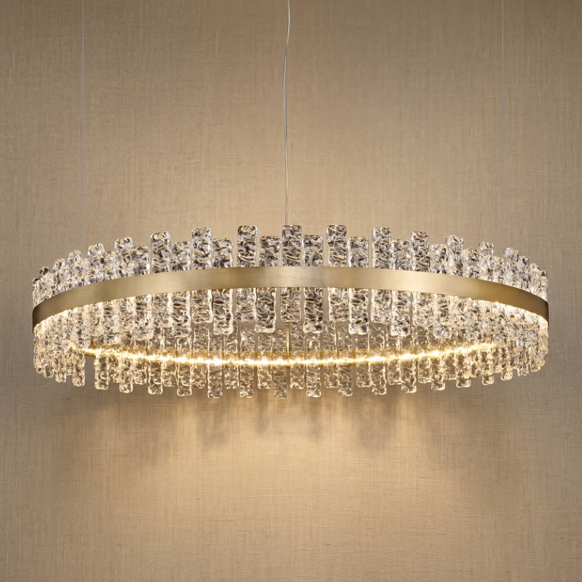 Yiosi Series Glass Pendant Light Style D - 39" (Dia 1000mm)
