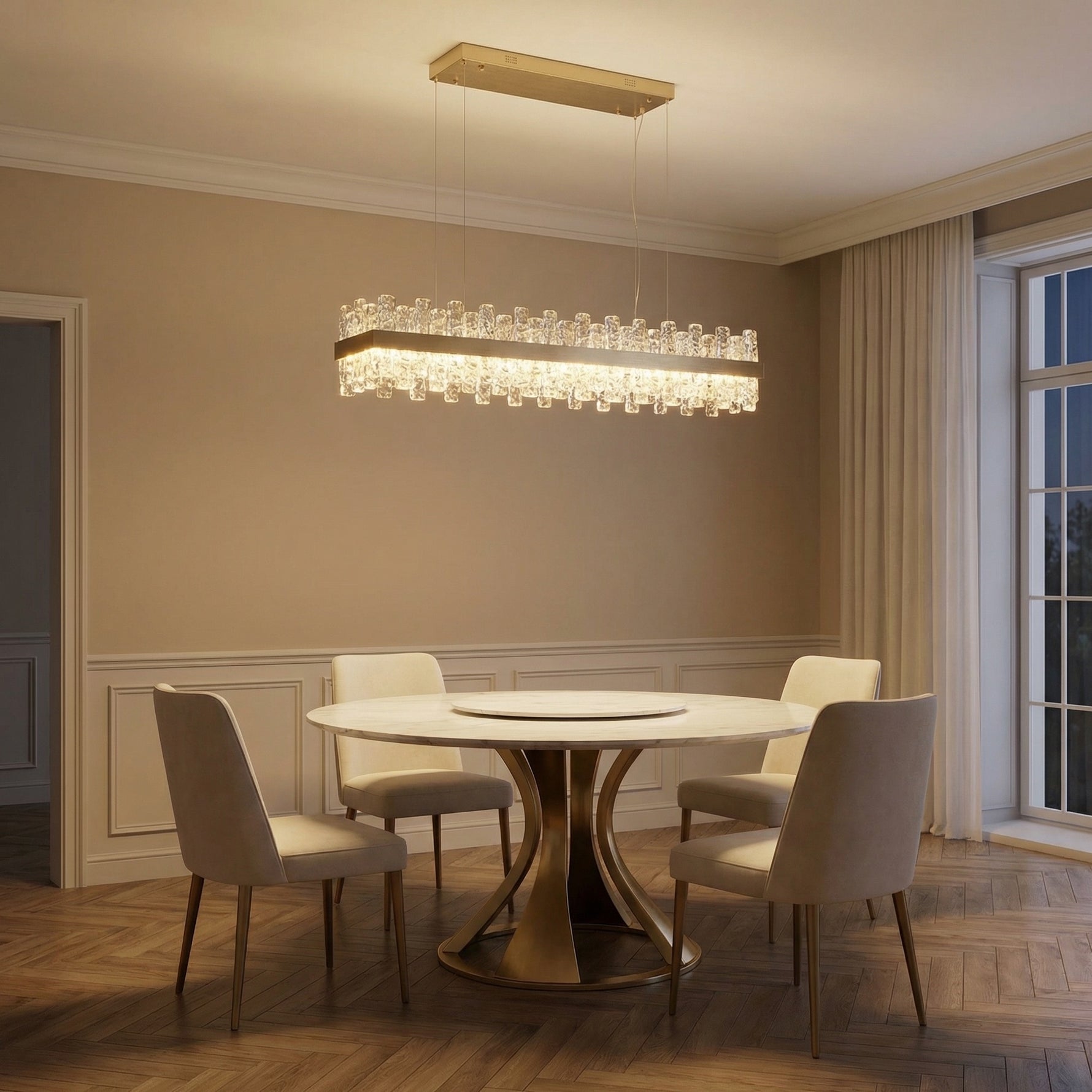 Yiosi Series Glass Pendant Light Style D - scene-1