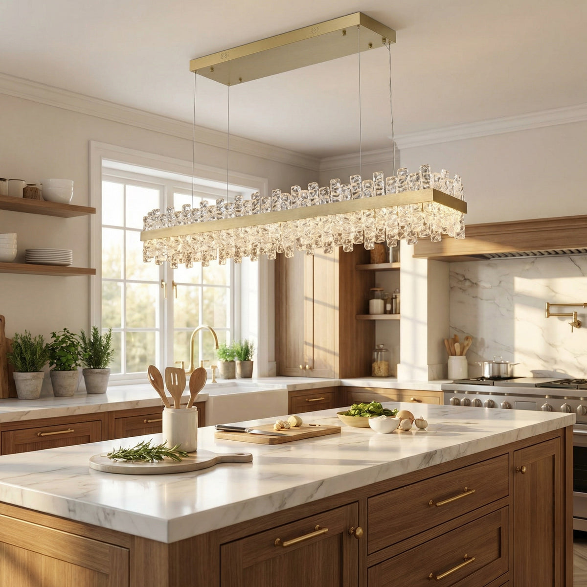 Yiosi Series Glass Pendant Light Style D - scene-2
