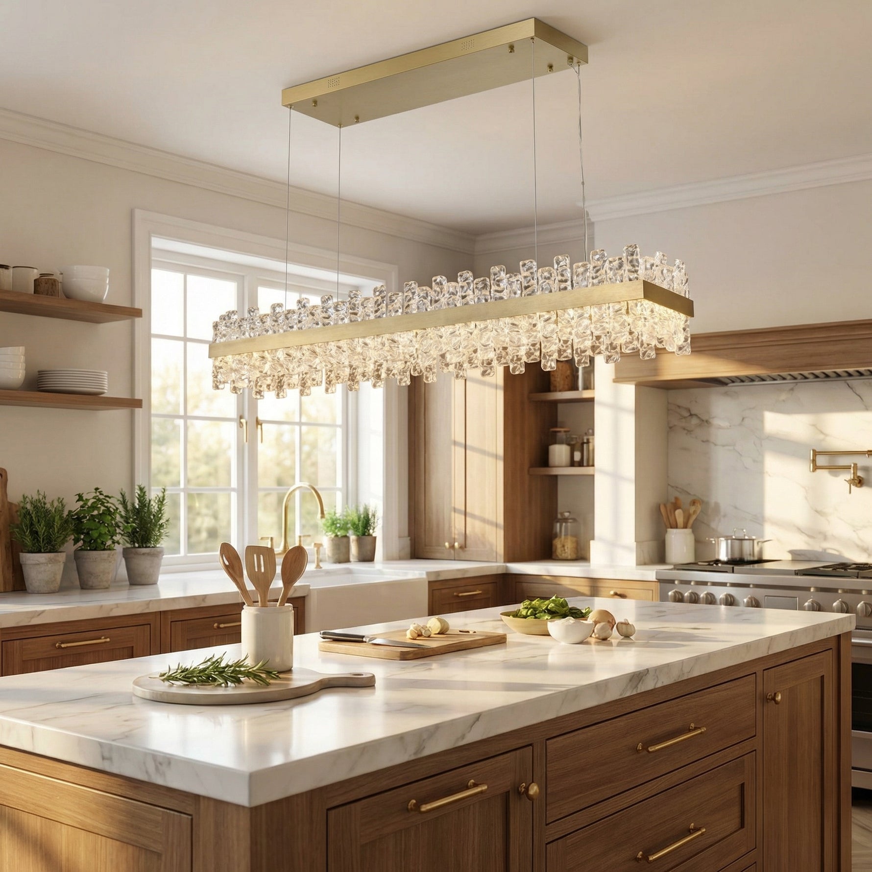 Yiosi Series Glass Pendant Light Style D - scene-2