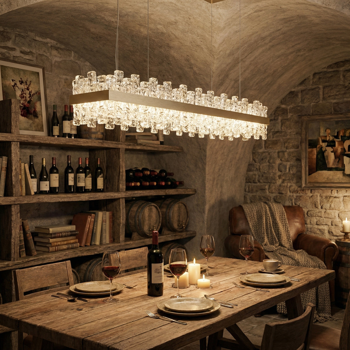 Yiosi Series Glass Pendant Light Style D - scene-3