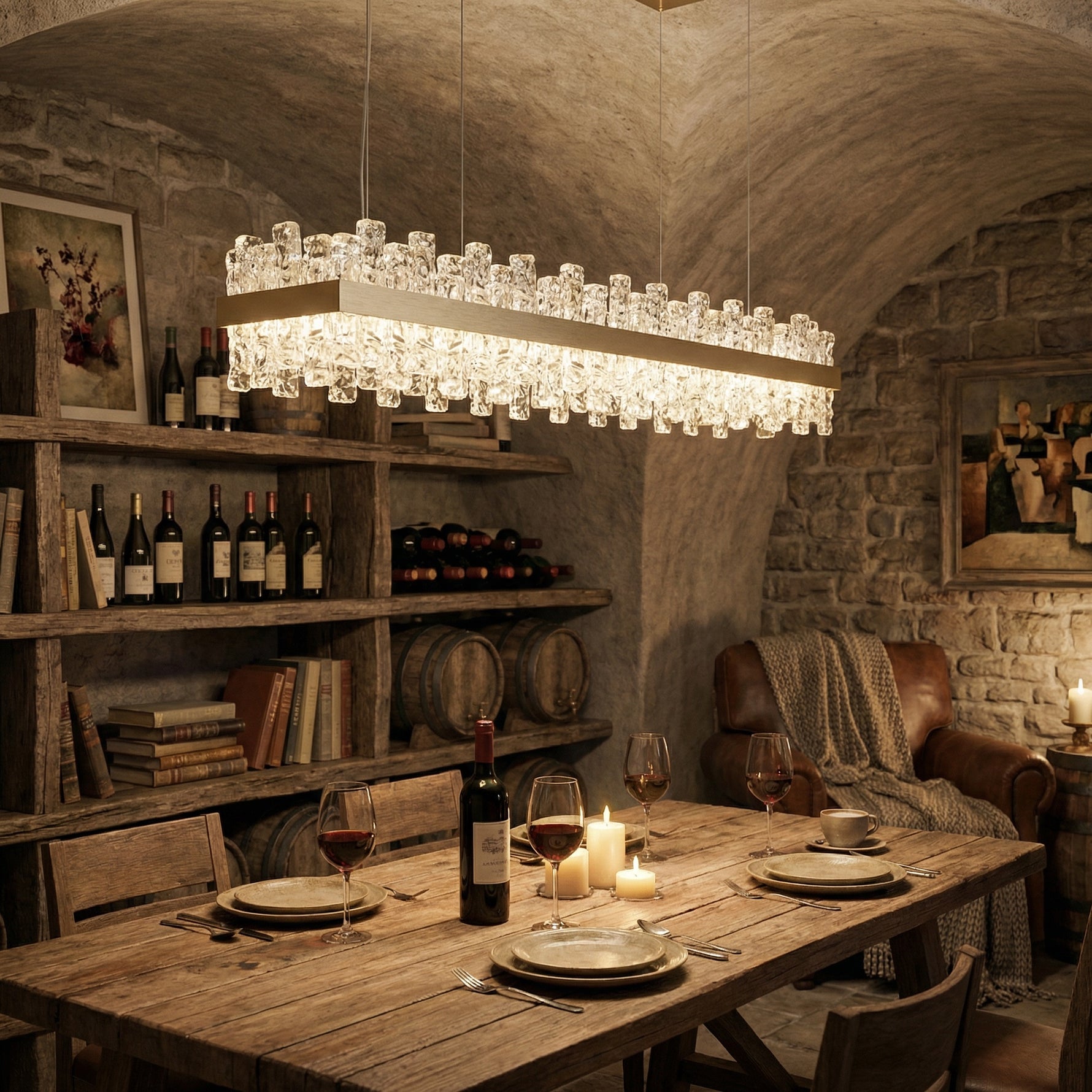 Yiosi Series Glass Pendant Light Style D - scene-3