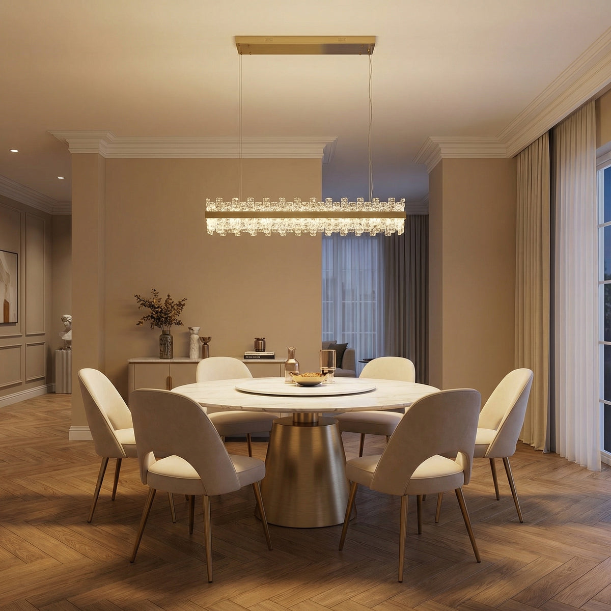 Yiosi Series Glass Pendant Light Style D - scene-1