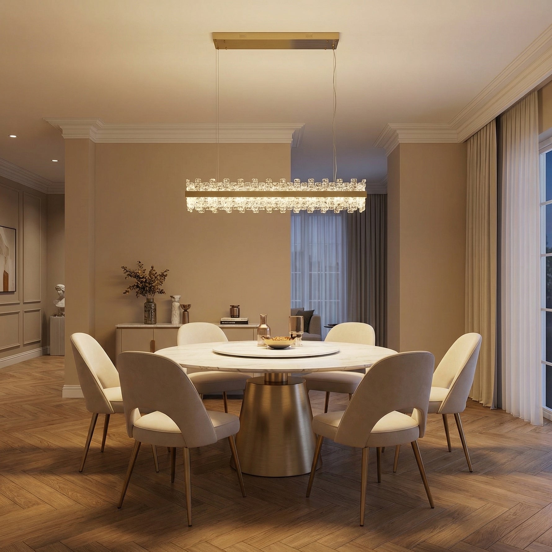 Yiosi Series Glass Pendant Light Style D - scene-1