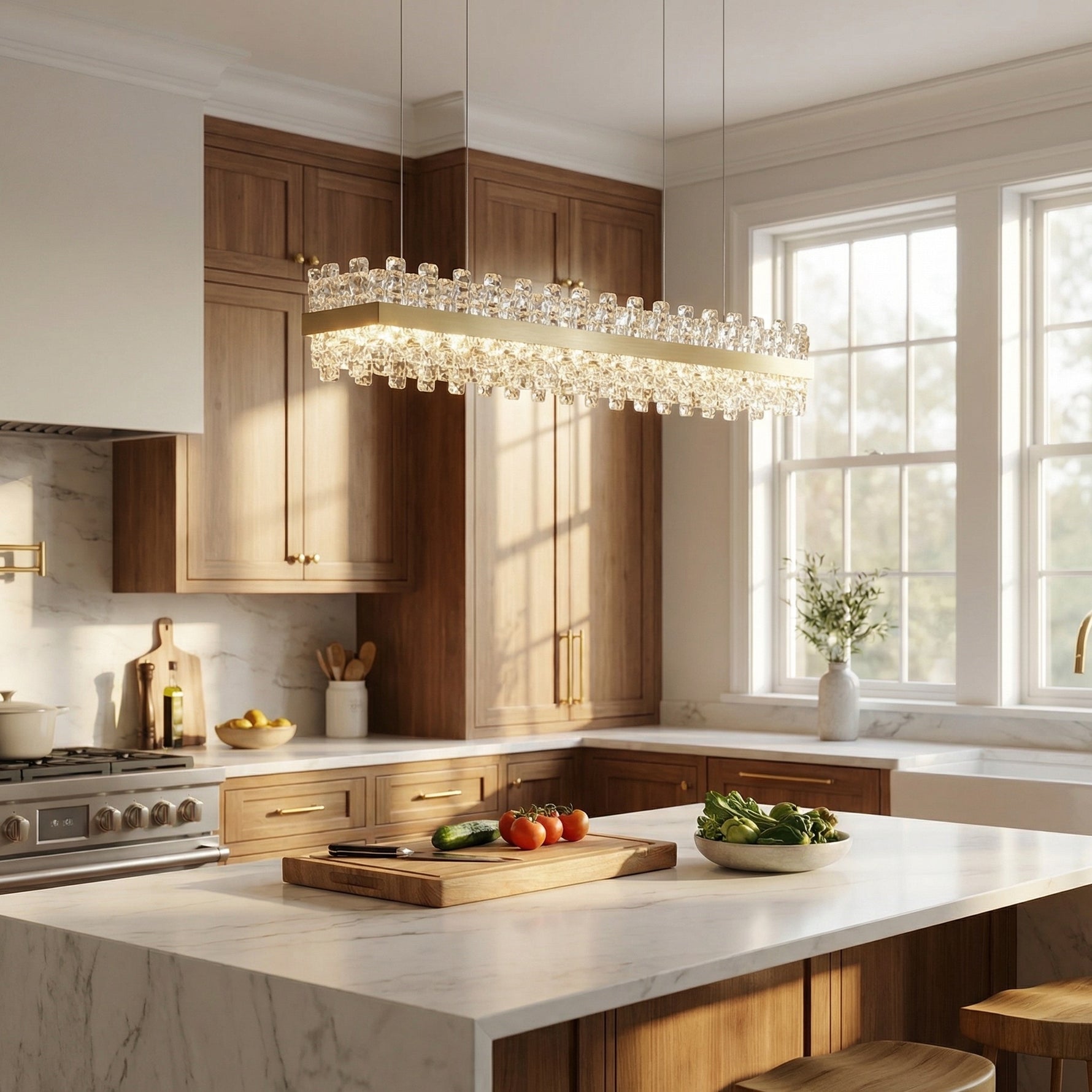 Yiosi Series Glass Pendant Light Style D - scene-2
