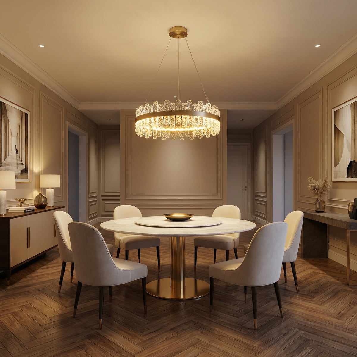 Yiosi Series Glass Pendant Light Style D - scene-1