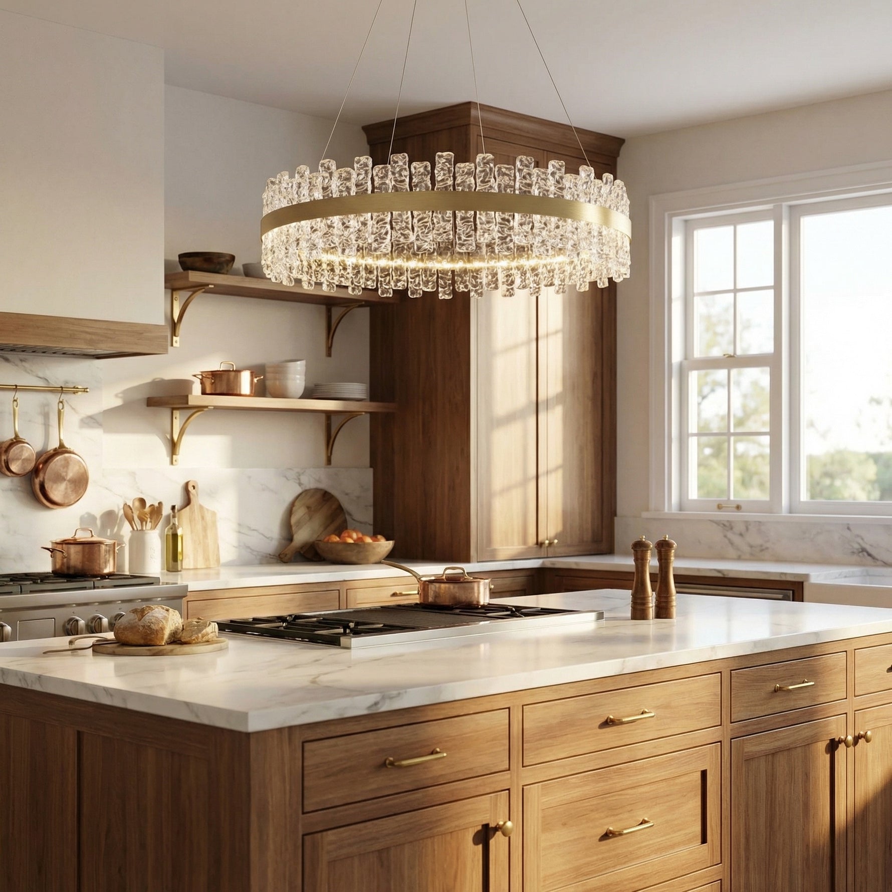Yiosi Series Glass Pendant Light Style D - scene-2
