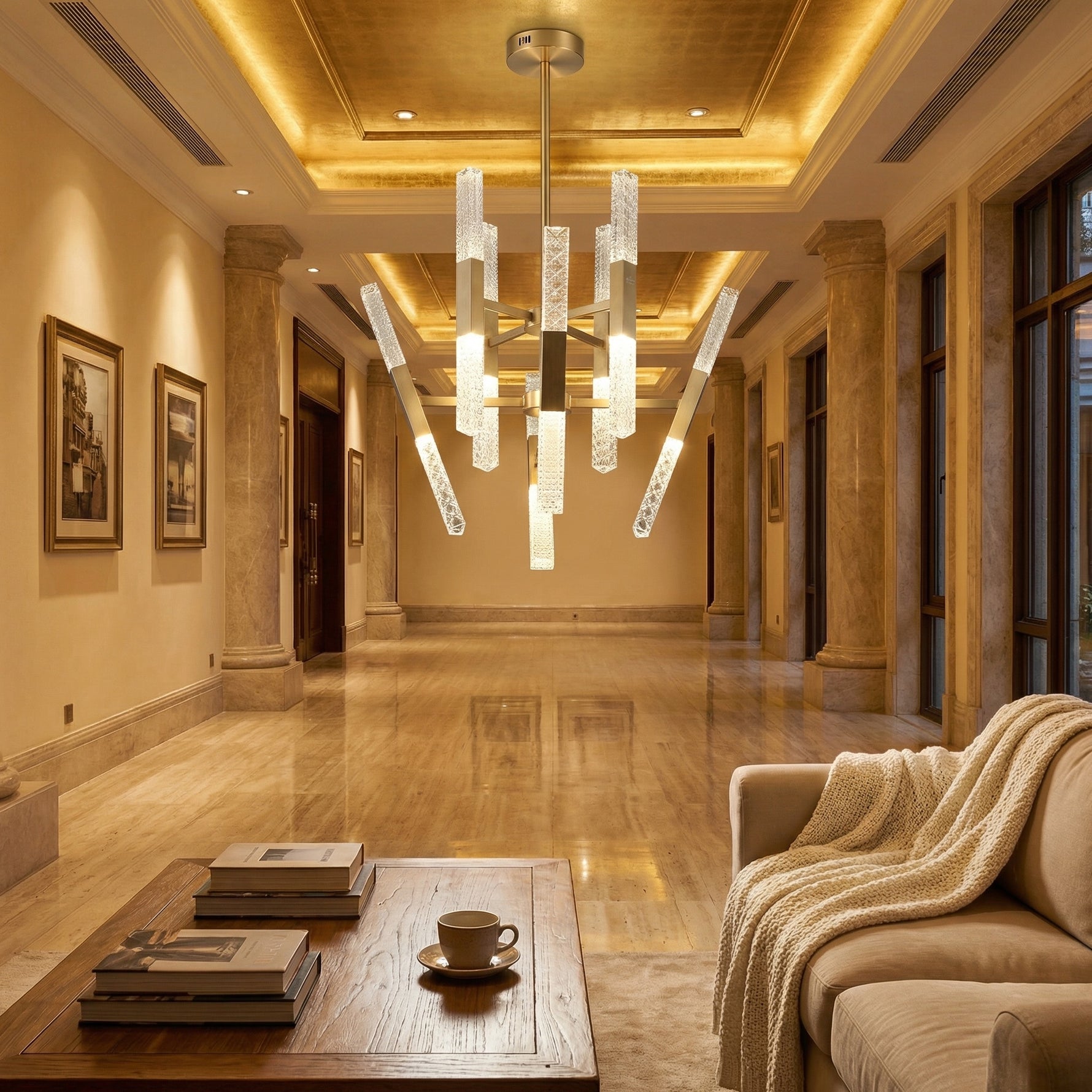 Yiosi Series Glass Pendant Light Style E - scene-3