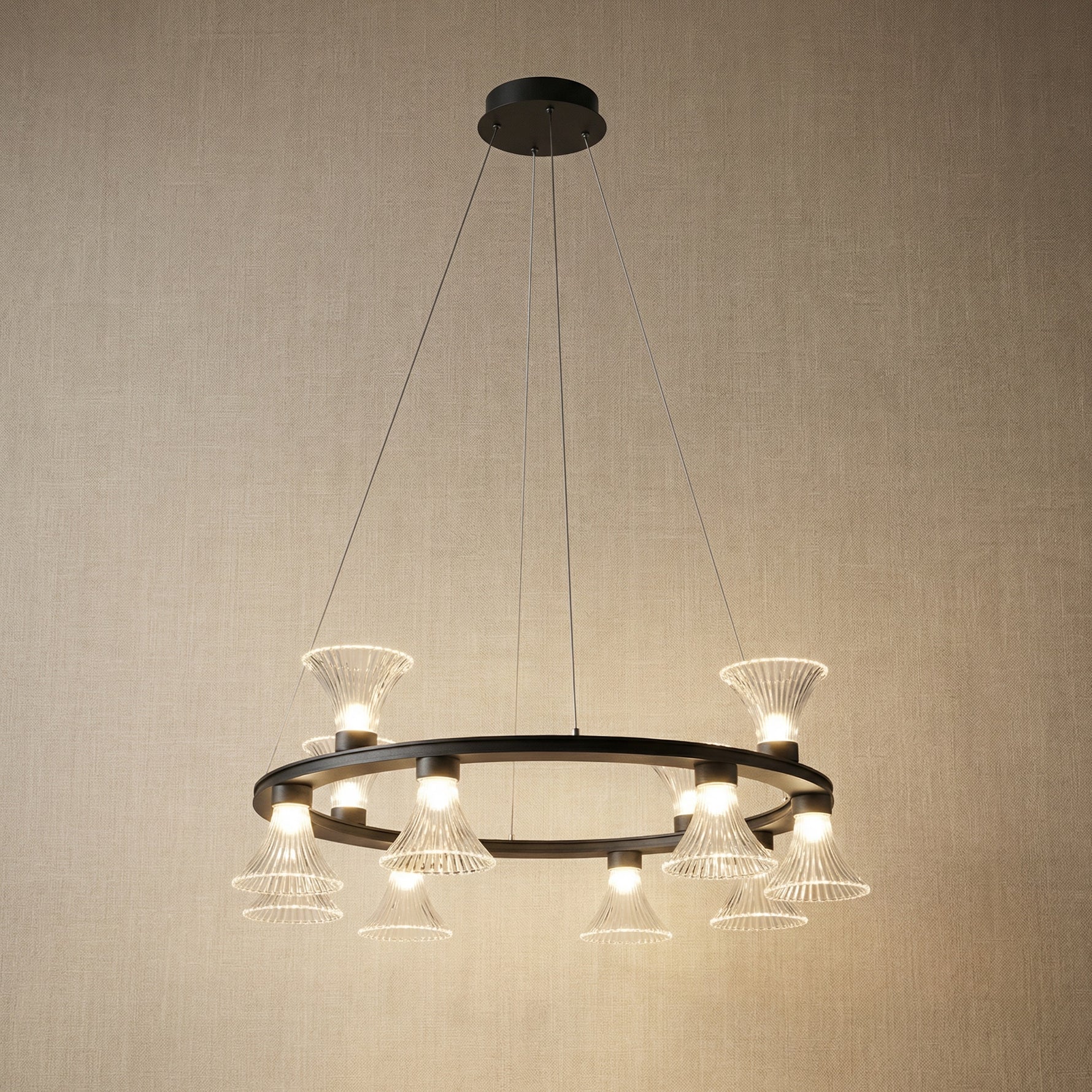 Yiosi Series Glass Pendant Light Style F - 33" (Dia 830mm)