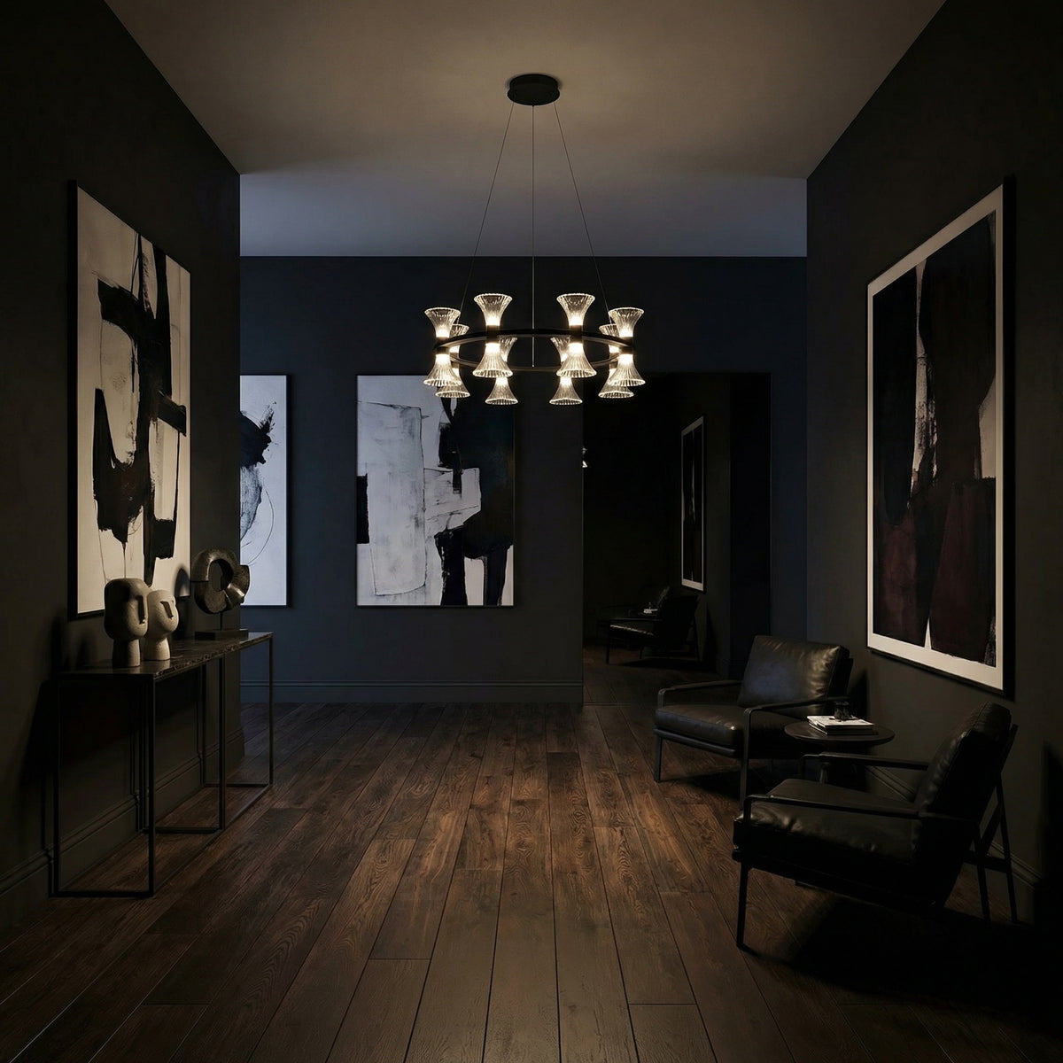 Yiosi Series Glass Pendant Light Style F - scene-1