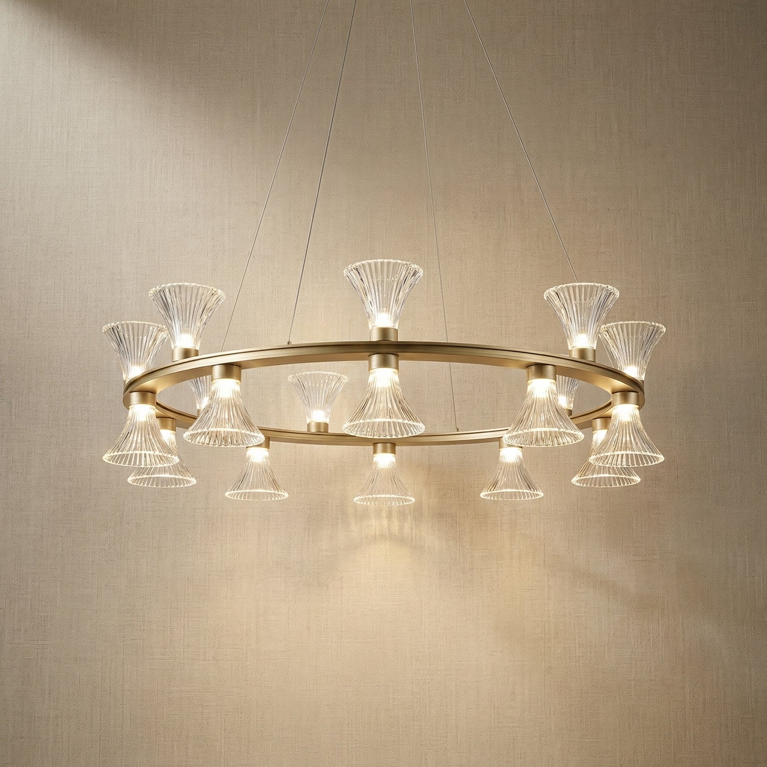 Yiosi Series Glass Pendant Light Style G - 41" (Dia 1030mm)