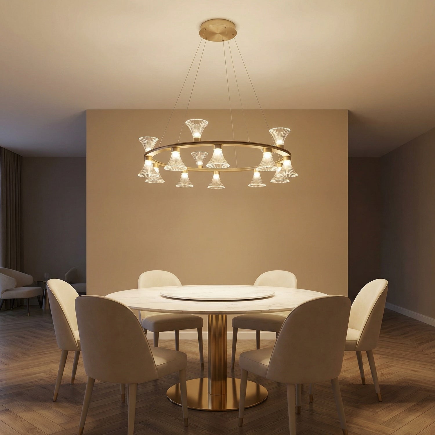 Yiosi Series Glass Pendant Light Style G - scene-1