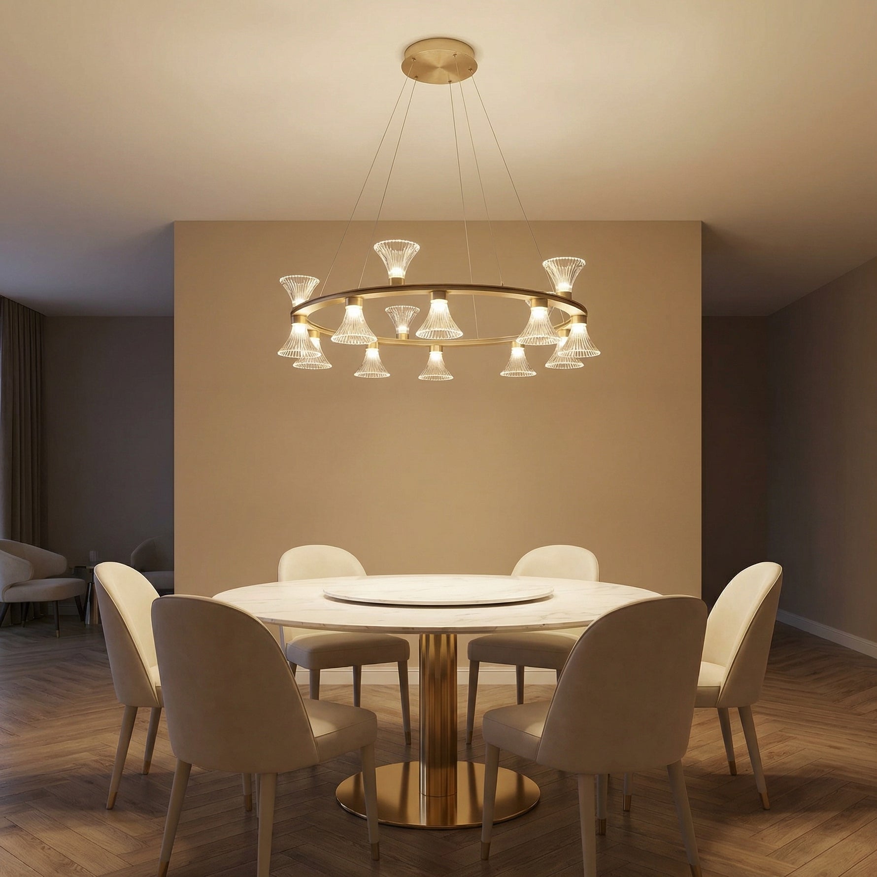 Yiosi Series Glass Pendant Light Style G - scene-1