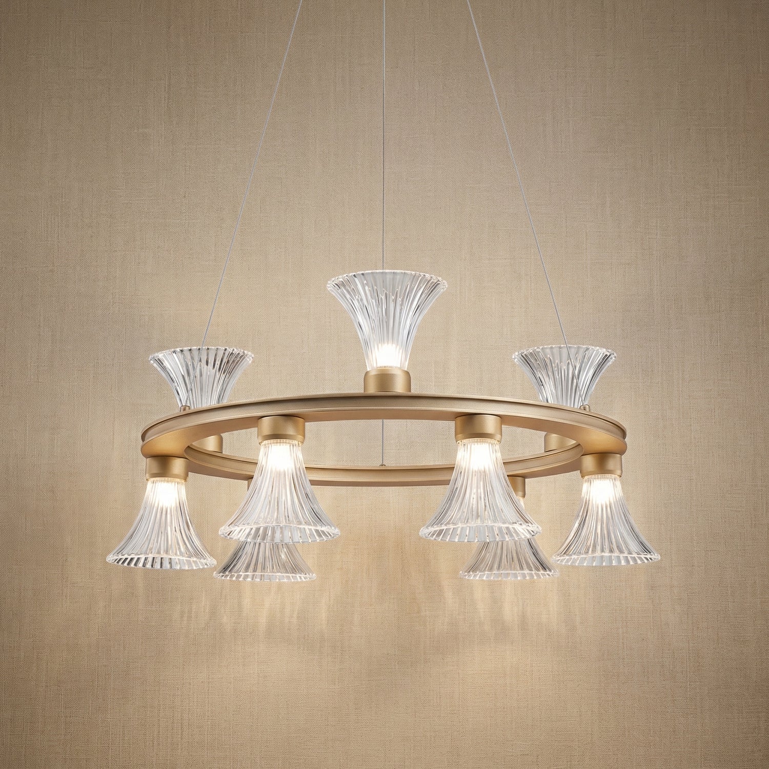 Yiosi Series Glass Pendant Light Style H - 25" (Dia 640mm)