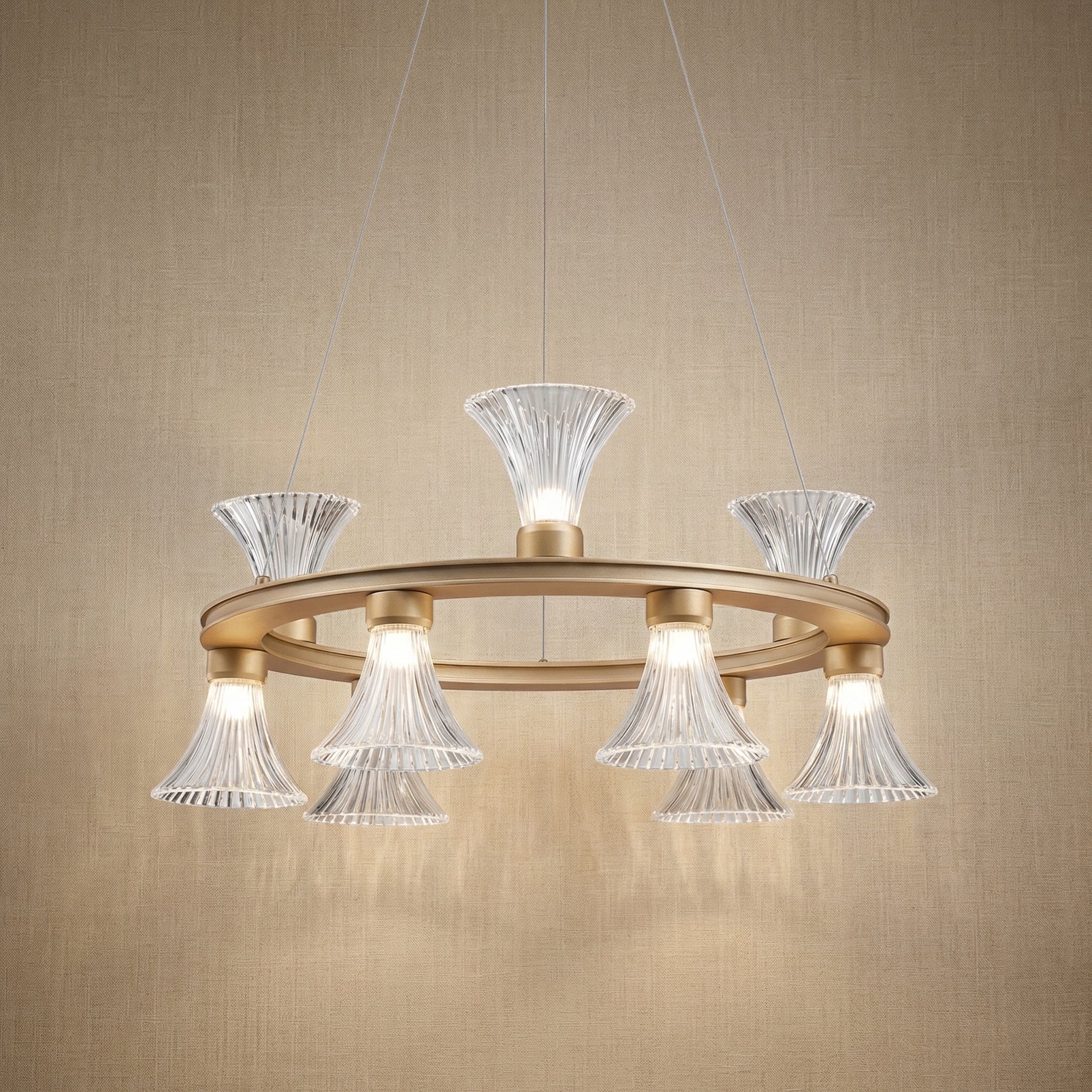 Yiosi Series Glass Pendant Light Style H - 25" (Dia 640mm)