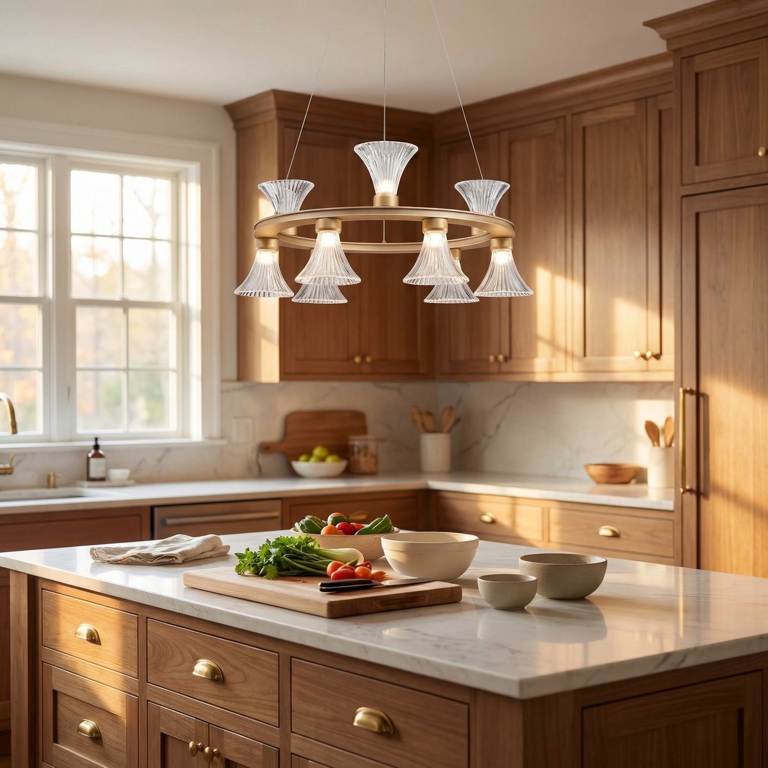 Yiosi Series Glass Pendant Light Style H - scene-2