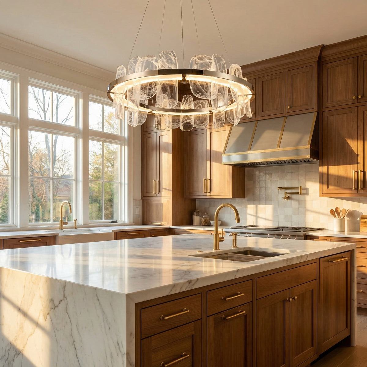 Yiosi Series Glass Pendant Light Style I - scene-2