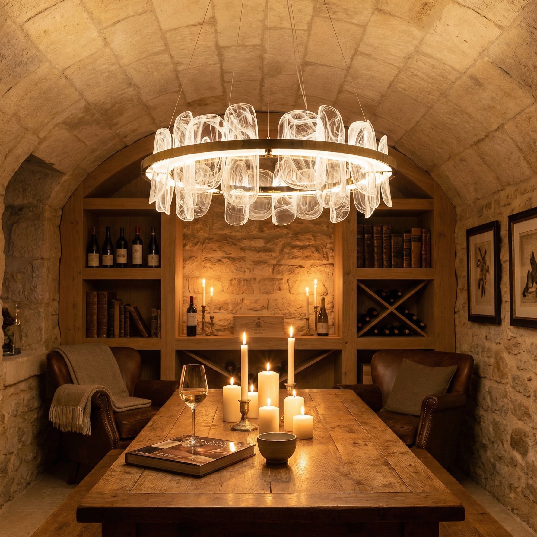 Yiosi Series Glass Pendant Light Style I - scene-3