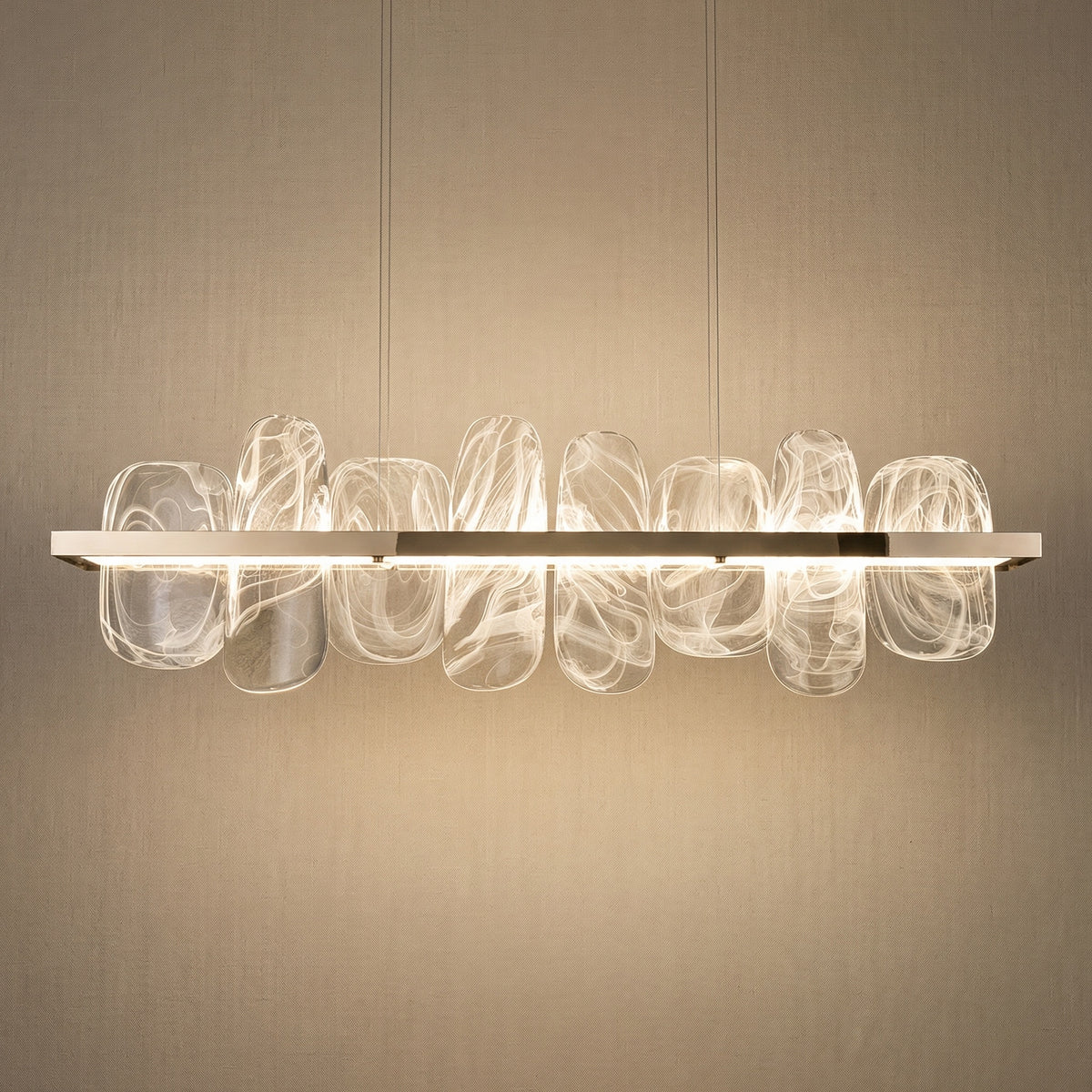Yiosi Series Glass Pendant Light Style I - 59" Linear (L1500mm)
