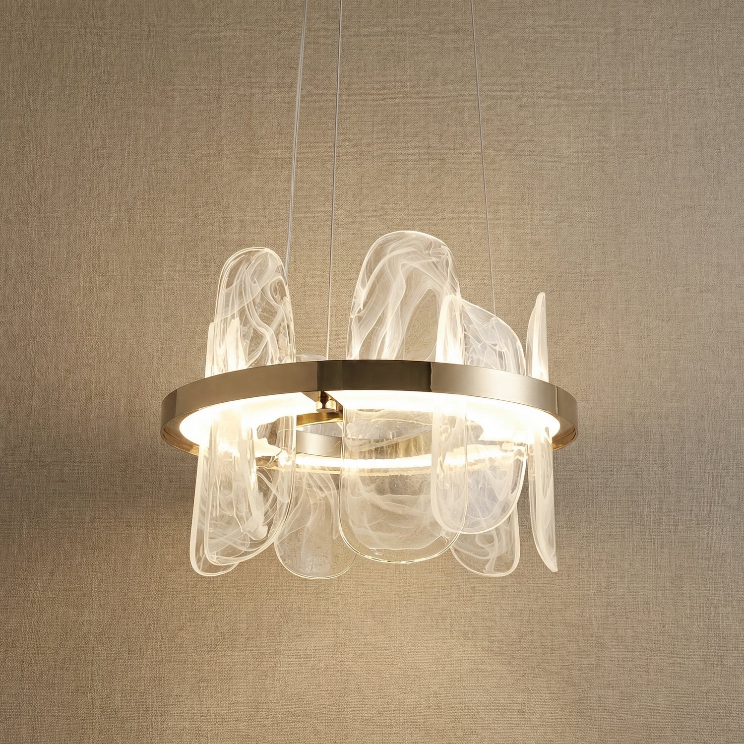 Yiosi Series Glass Pendant Light Style I - 20" (Dia 500mm)