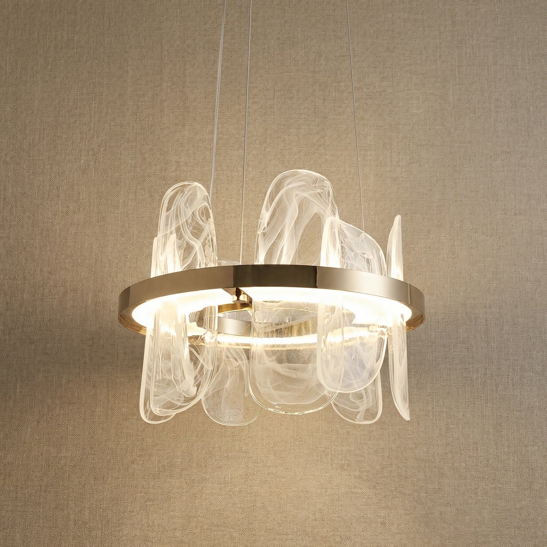 Yiosi Series Glass Pendant Light Style I - 20" (Dia 500mm)
