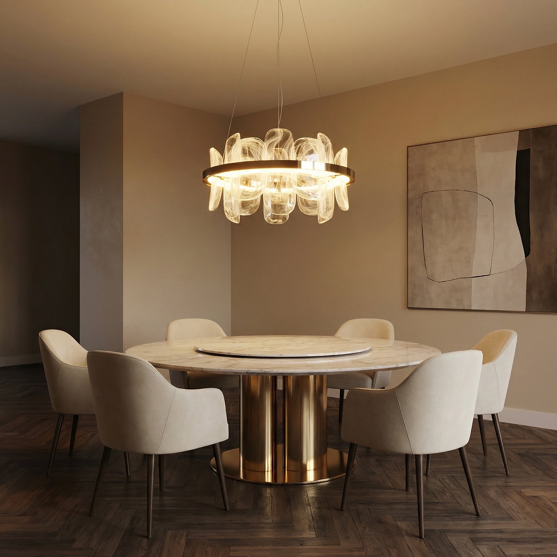 Yiosi Series Glass Pendant Light Style I - scene-1