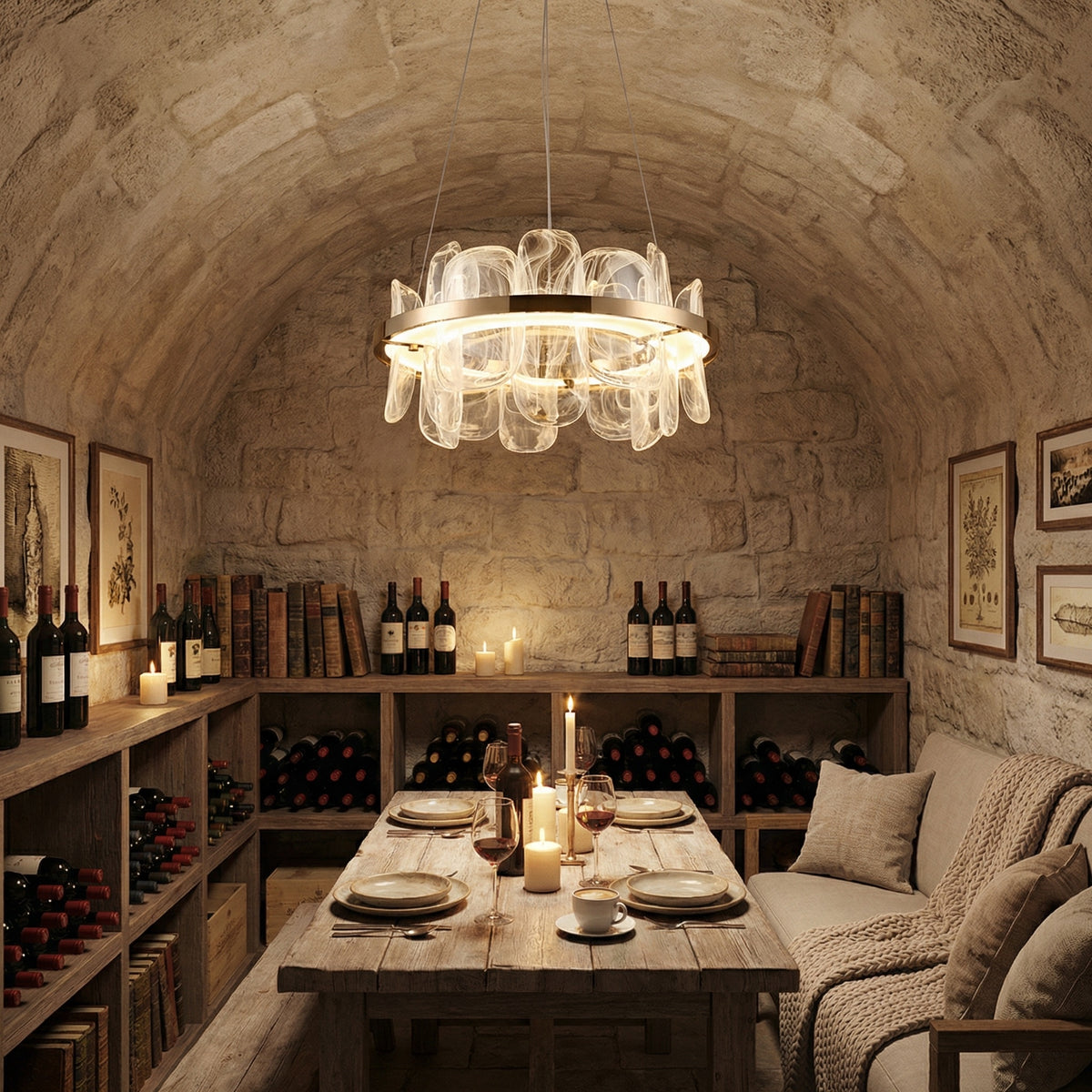 Yiosi Series Glass Pendant Light Style I - scene-3
