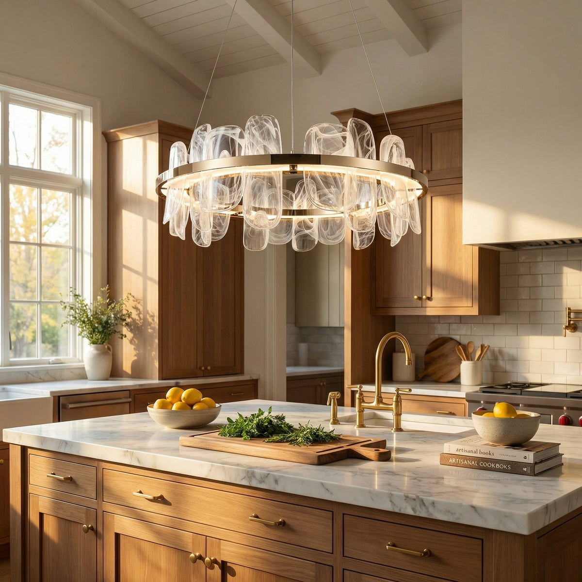 Yiosi Series Glass Pendant Light Style I - scene-2