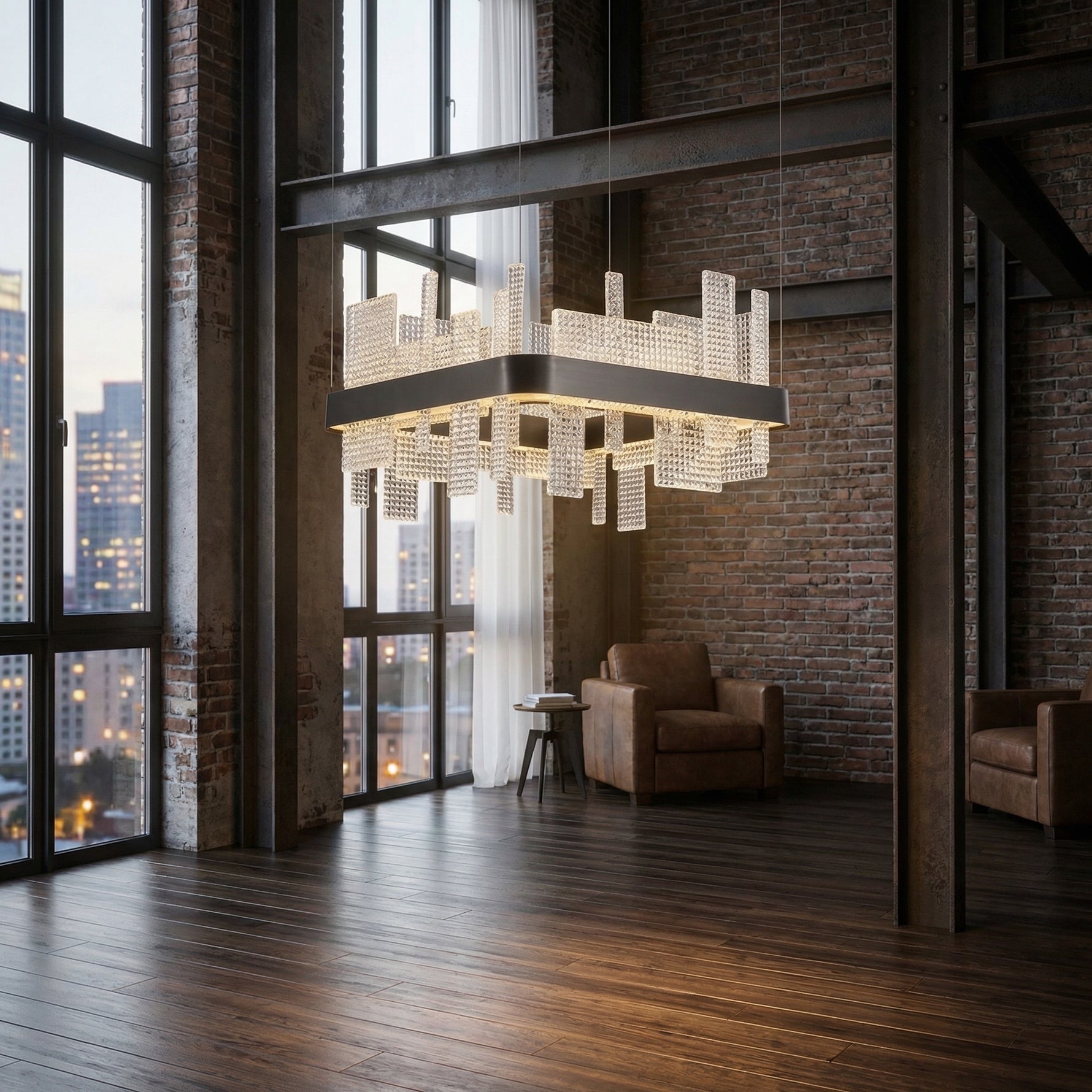 Yiosi Series Glass Pendant Light Style L - scene-2