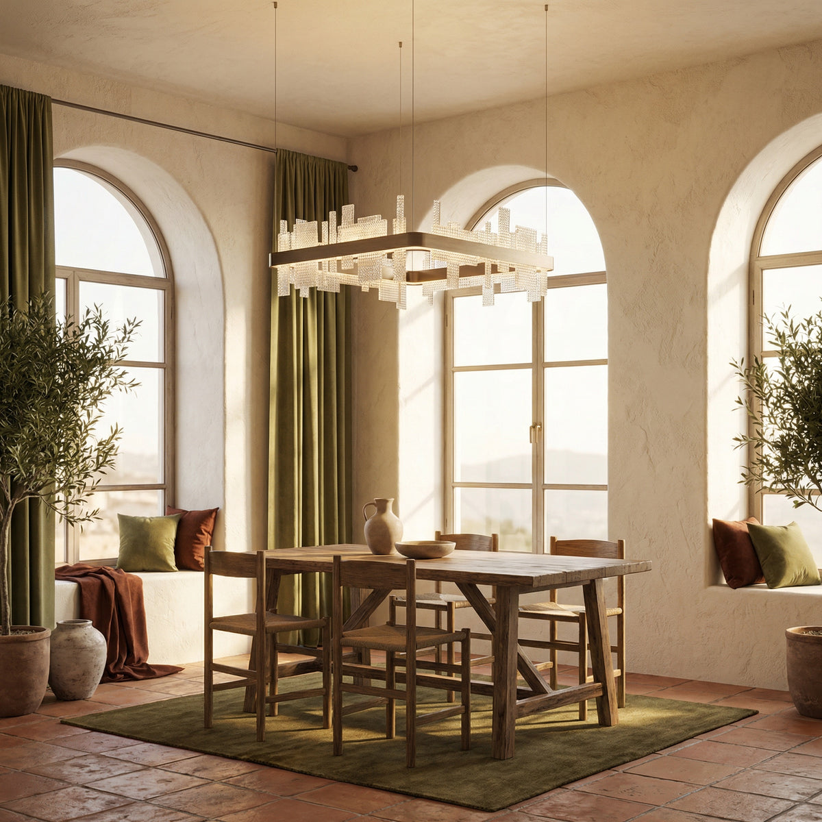 Yiosi Series Glass Pendant Light Style M - scene-2