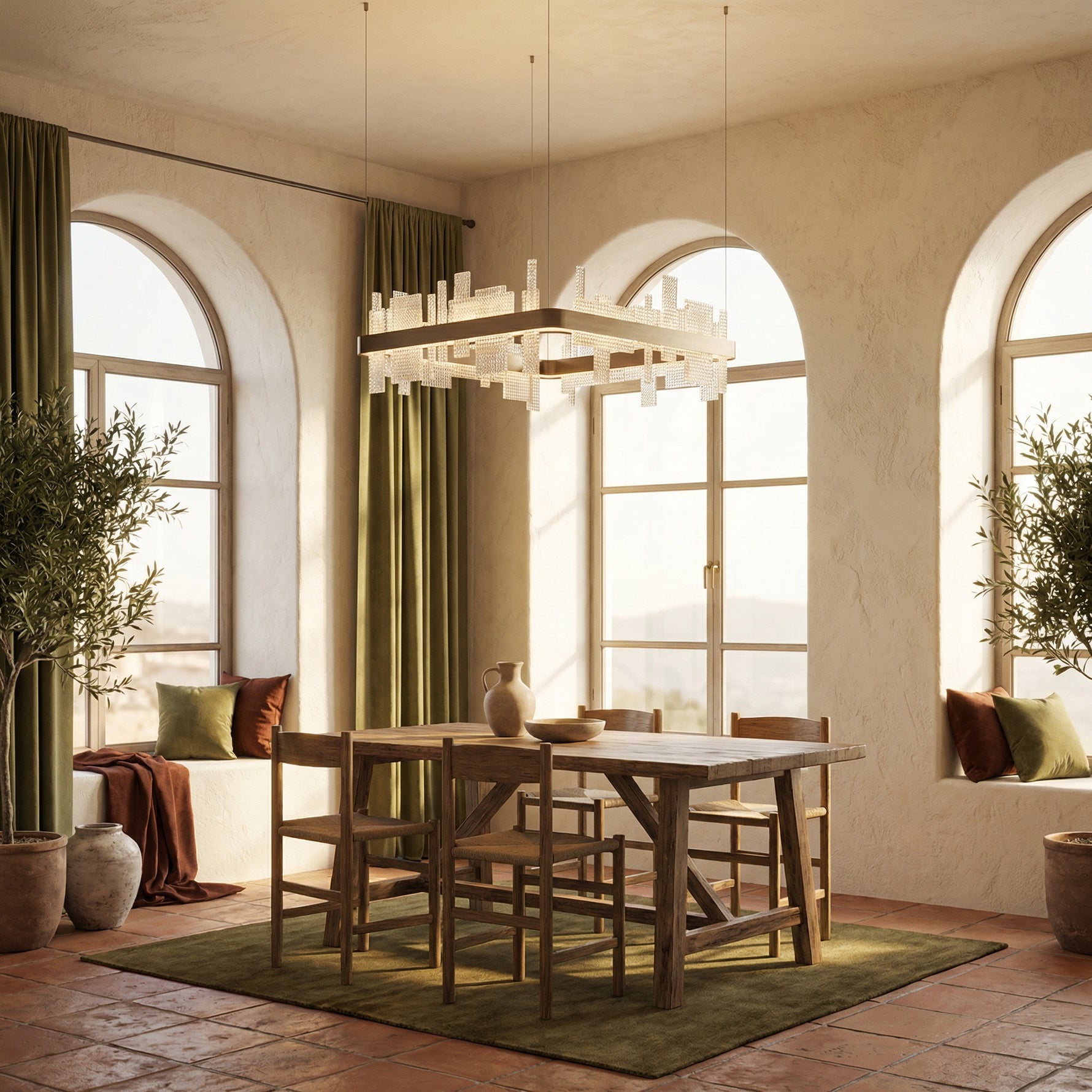 Yiosi Series Glass Pendant Light Style M - scene-2
