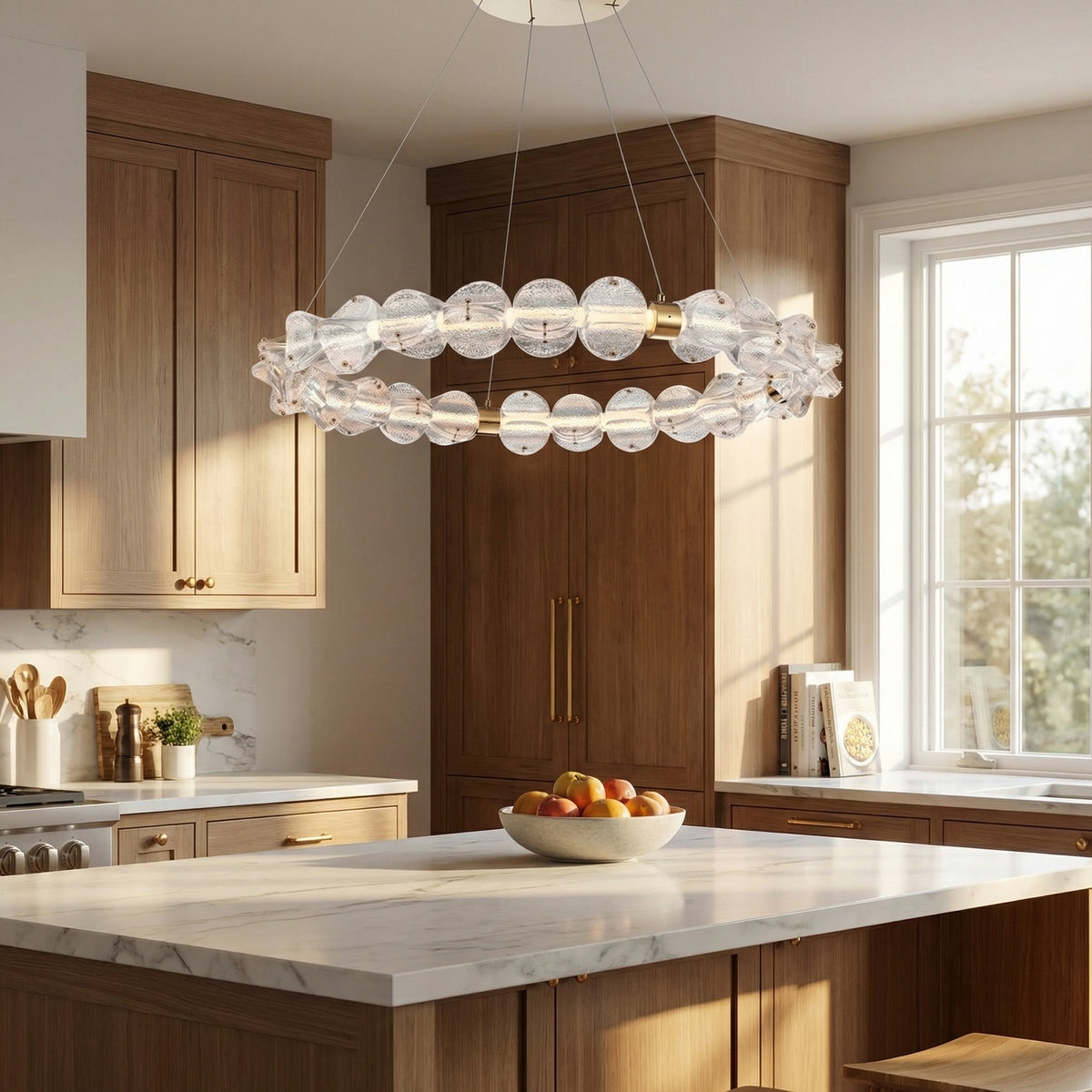 Yiosi Series Glass Pendant Light Style N - scene-2