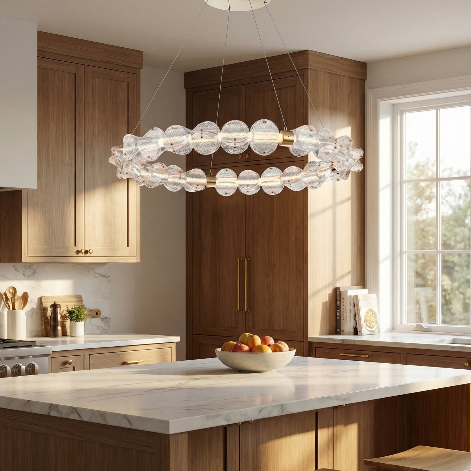 Yiosi Series Glass Pendant Light Style N - scene-2