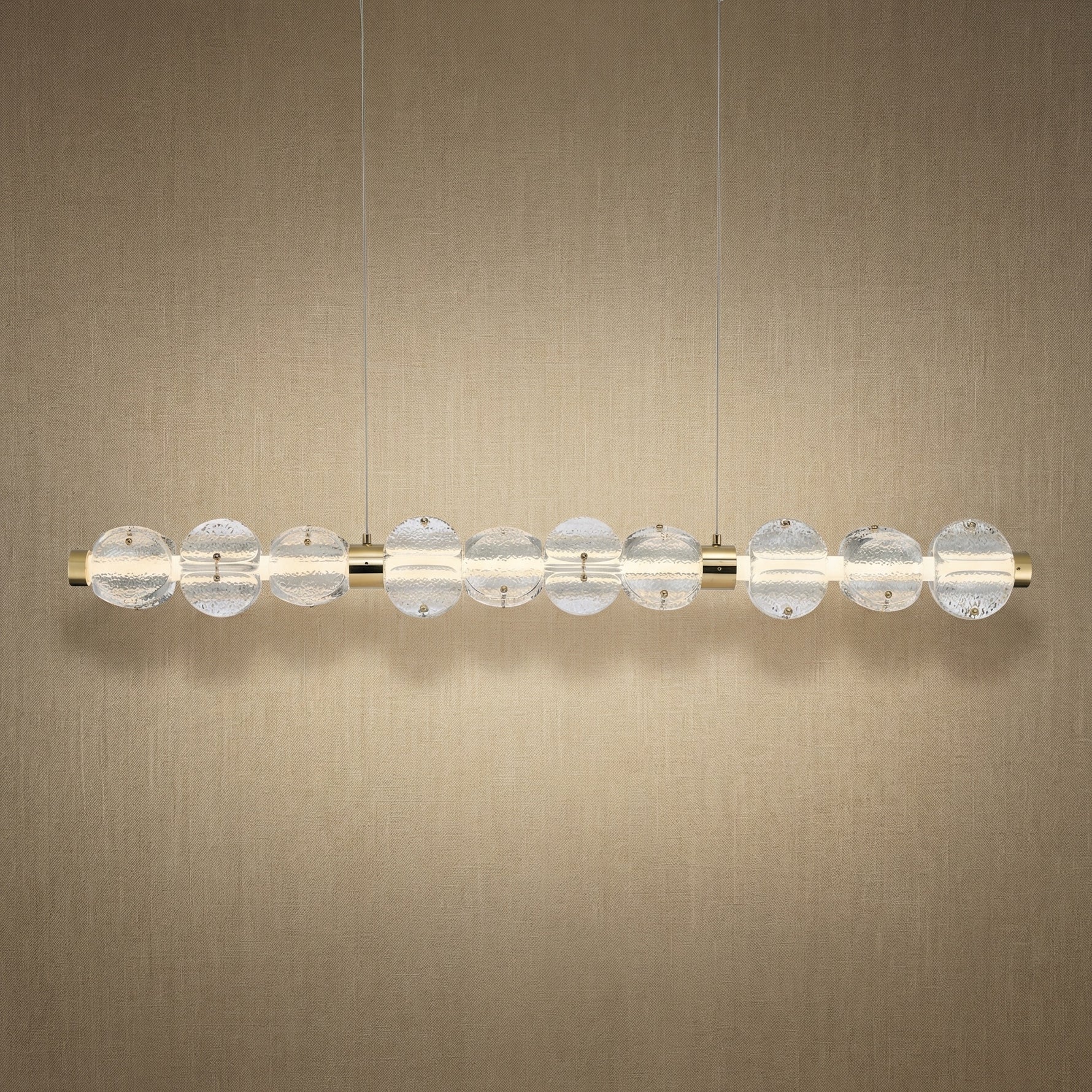 Yiosi Series Glass Pendant Light Style N - 45" Linear (L1136mm)